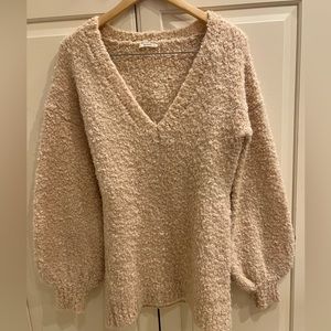 Tularosa boucle cozy sweater dress